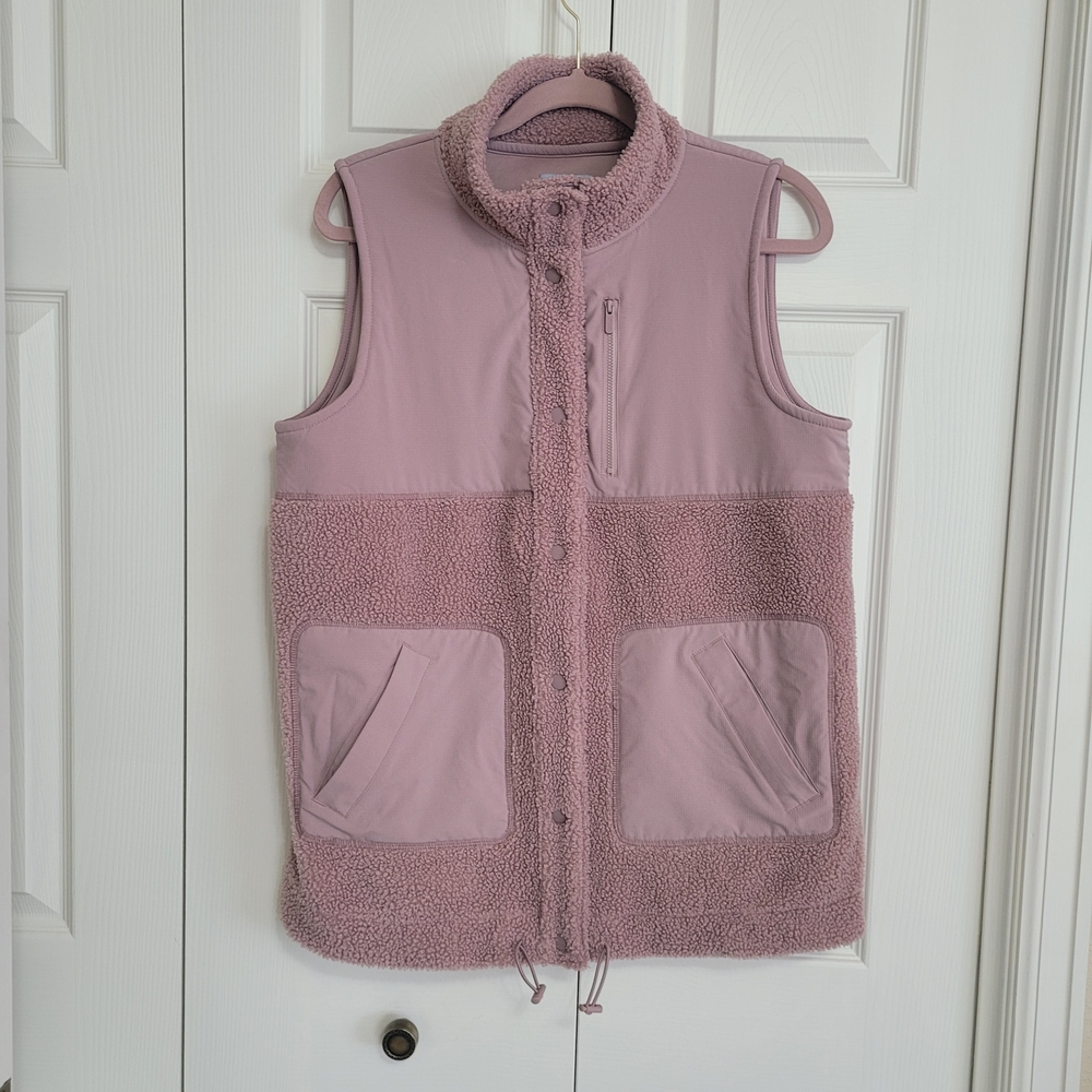 Women's Pink Fleece Vest
